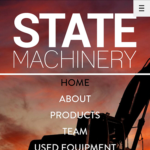 State Machinery Website Development, 2014